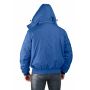 Куртка мужская "Бомбер" демисезонная тк.Джордан т.синяя (с капюшоном)