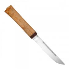 Нож Бурятский малый (карельская береза), 100х13м