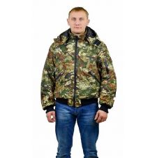 Куртка мужская "Бомбер" демисезонная тк.Мак-мембрана "Мультикам" ( с капюшоном)