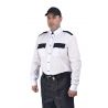 Рубашка мужская "Охрана" (дл. рукав) белая с черным