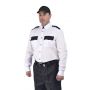 Рубашка мужская "Охрана" (дл. рукав) белая с черным