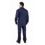 Костюм мужской "Труд" летний куртка, брюки т-синий с красным кантом 100% хлопок