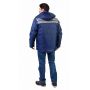 Куртка мужская "Рейс1" зимняя т-синяя с серым