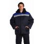Куртка мужская "Бригада" зимняя синий с васильковым тк. смесовая