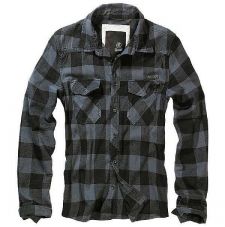 Рубашка Check Shirt Brandit, цвет Black/Grey