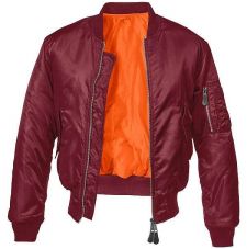 Куртка летная МА1 Brandit, цвет Burgundy